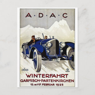 ADAC Oldtimer-Automobilwerbung 1925 Postkarte