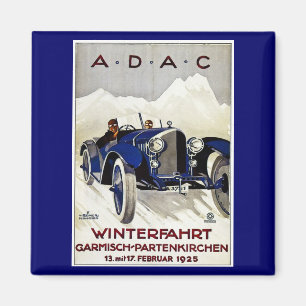ADAC Vintage Automobil-Anzeige 1925 Magnet