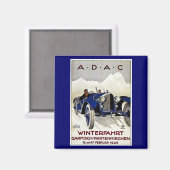 ADAC Vintage Automobilwerbung 1925 Magnet (Vorderseite/Rückseite)