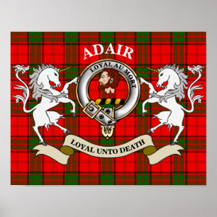 Adair-Clan-Abzeichen-Plakat Poster