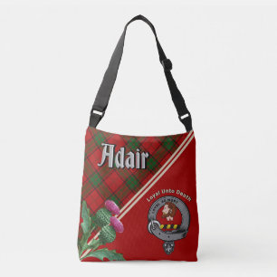 Adair Clan Abzeichen & Tartan Crossbody Bag Tragetaschen Mit Langen Trägern