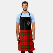 Adair Clan Abzeichen & Tartan Kilt Schürze (Getragen)