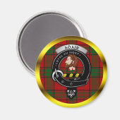 Adair Clan Abzeichen & Tartan Magnet (Vorderseite/Rückseite)