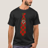 Adair Clan Abzeichen & Tartan Necktie T-Shirt (Vorderseite)