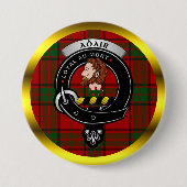 Adair Clan Abzeichen & Tartan Tasten Button (Vorderseite)