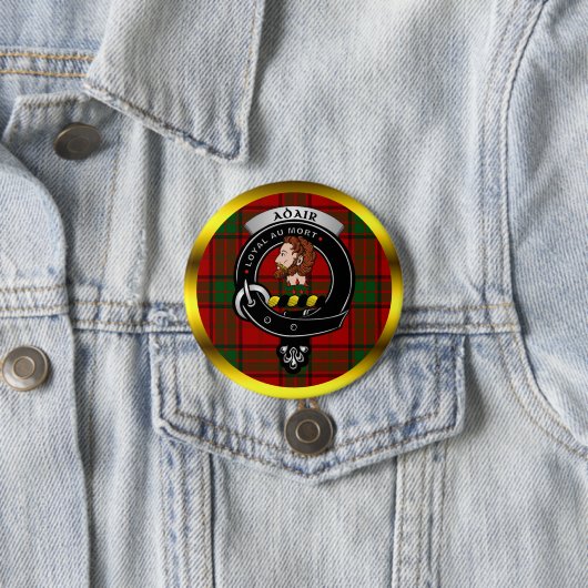 Adair Clan Abzeichen & Tartan Tasten Button (Beispiel)