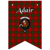 Adair Clan Abzeichen & Tartan Wimpelkette (Dritte Fahne)