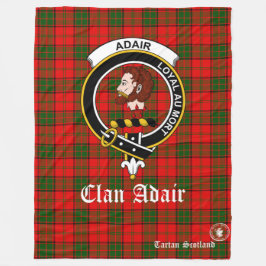 Adair Clan Tartan Scotland Fleece Blanket