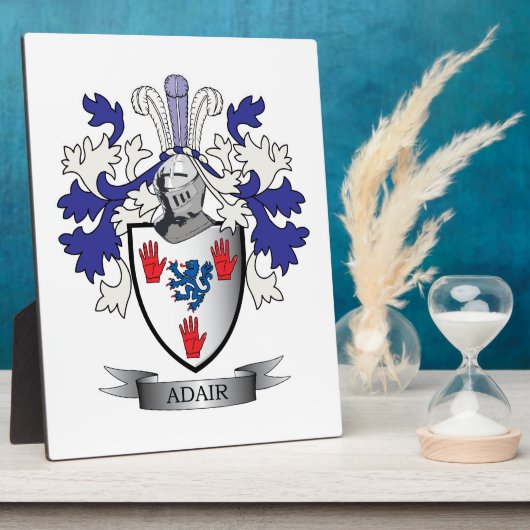 Adair Familienwappen Coat of Arms Fotoplatte (Seite)