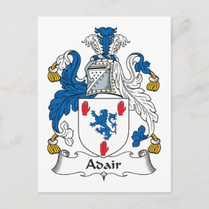 Adair Familienwappen Postkarte