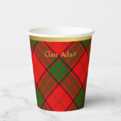 Adair Personalisiert Tartan Christmas Pappbecher (Rückseite)