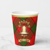 Adair Personalisiert Tartan Christmas Pappbecher (Vorderseite)