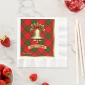 Adair Personalisiert Tartan Christmas Serviette (Beispiel)