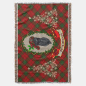 Adair Scottie Dog Christmas Throw Blanket Decke (Vorderseite Vertikal)