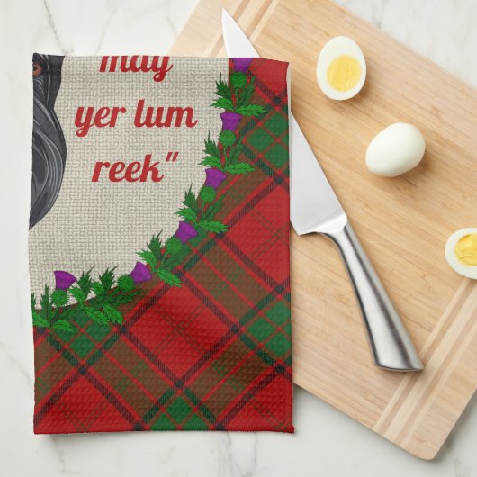 Adair Scottie Dog Küchentuch (Viertel Falte)