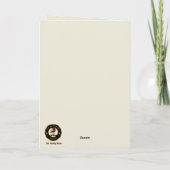 Adair Scottie Dog & Wappen Personalisiert Xmas Karte (Rückseite)