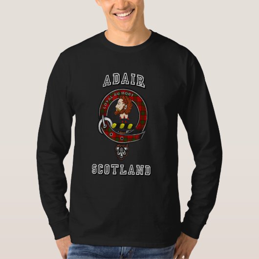 Adair Tartan Clan Abzeichen Athletic Style T-Shirt (Vorderseite)
