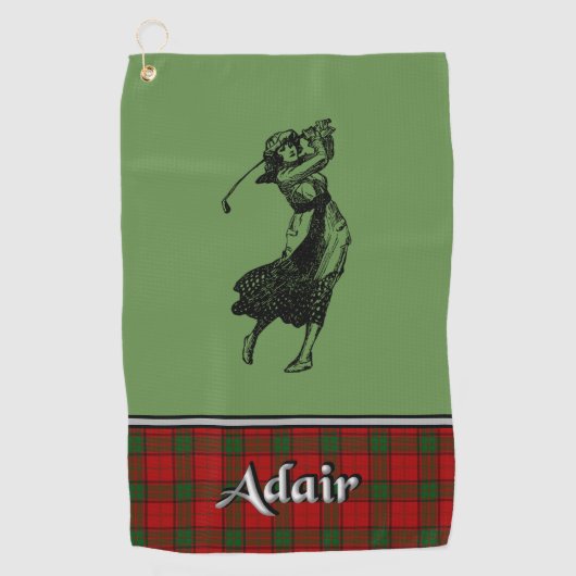 Adair Tartan Golf Towel Ihre Golfhandtuch (Vorderseite)