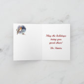 Adair Wappen & Tartan w/Robin Personalisierte Weih Karte (Innenseite)