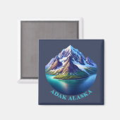Adak Alaska Magnet (Vorderseite/Rückseite)