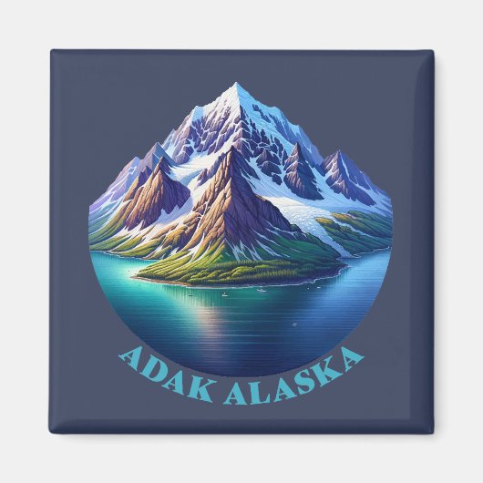 Adak Alaska Magnet (Vorne)