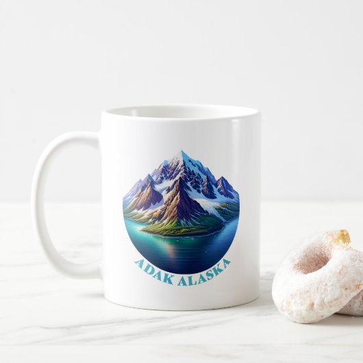 Adak Alaska USA Kaffeetasse (Mit Donut)