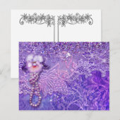 ADALIA BLING in Lila und rosa Postkarte (Vorne/Hinten)