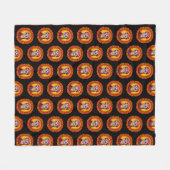 Adalia Sugar Skull Fleece Decke (Vorderseite (Horizontal))