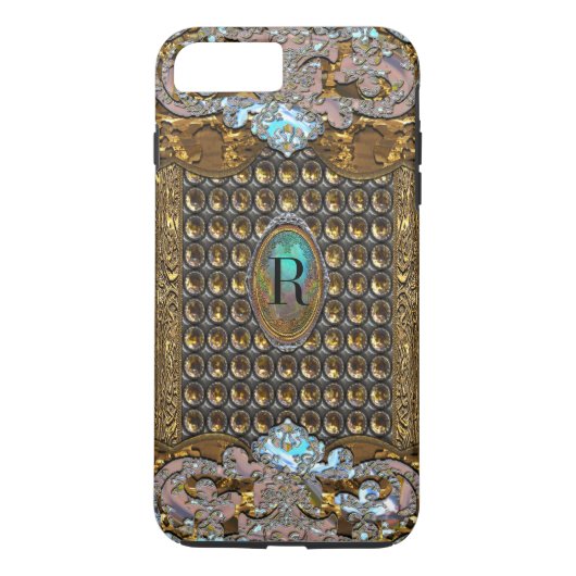 Adalie Belle French Monogram Case-Mate iPhone Hülle (Rückseite)