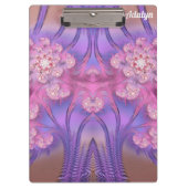 ADALYN ~ PASTEL 3D! Rosa, Mauve GLOSSY-Zwischenabl Klemmbrett (Vorderseite)