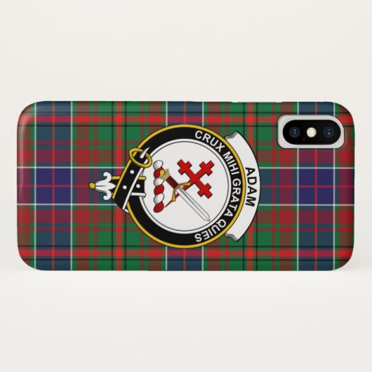 Adam Ancient Scottish Clan Tartan Phone Case (Rückseite (Horizontal))
