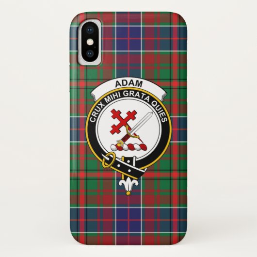 Adam Ancient Scottish Clan Tartan Phone Case (Rückseite)