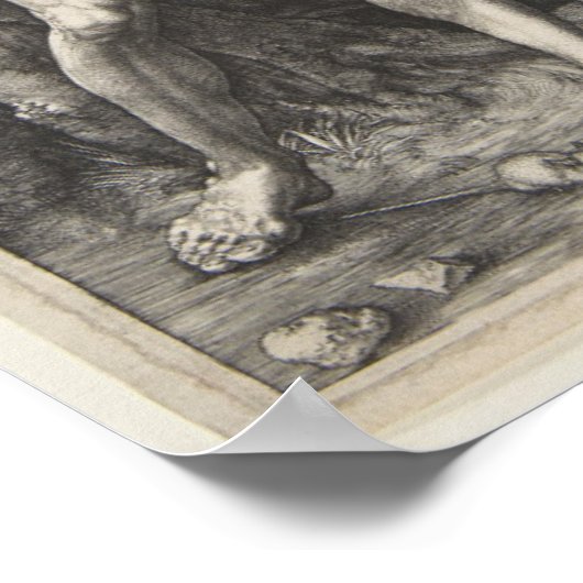 Adam and Eve, 1504 Poster (Ecke)