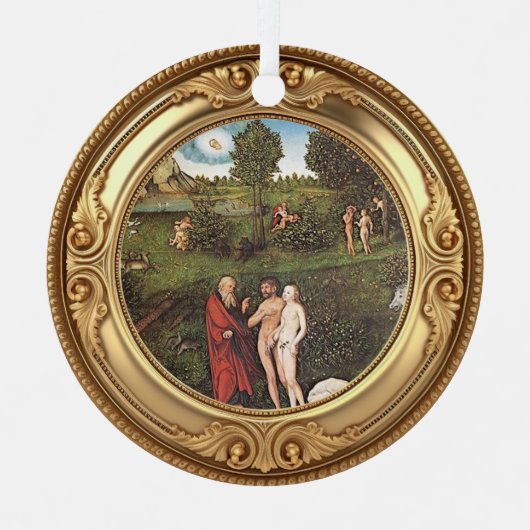 Adam and Eve Advent Jesse Tree Ornament Aus Metall (Vorderseite)
