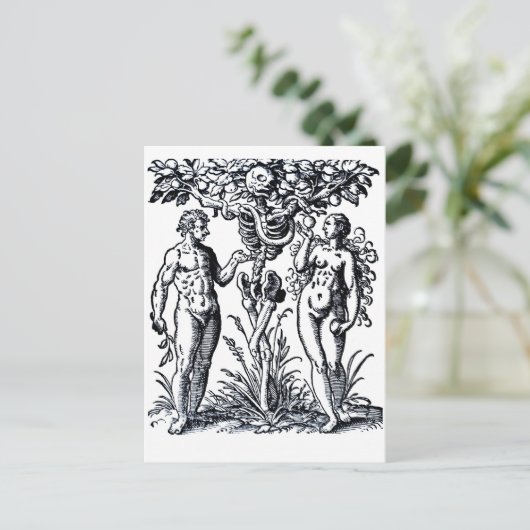 Adam and Eve and the Tree of Knowledge Postcard Postkarte (Stehend Vorderseite)
