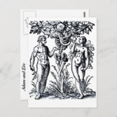 Adam and Eve and the Tree of Knowledge Postcard Postkarte (Vorne/Hinten)