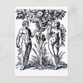 Adam and Eve and the Tree of Knowledge Postcard Postkarte (Vorderseite)