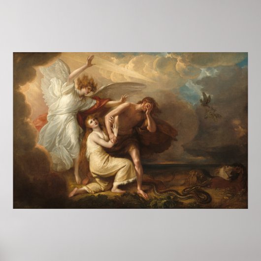 Adam and Eve - Benjamin West Fine Art Poster (Vorne)