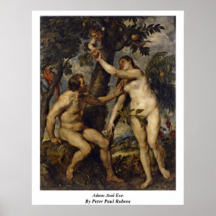 Adam and Eve von Peter Paul Rubens Poster