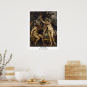 Adam and Eve von Peter Paul Rubens Poster (Küche)