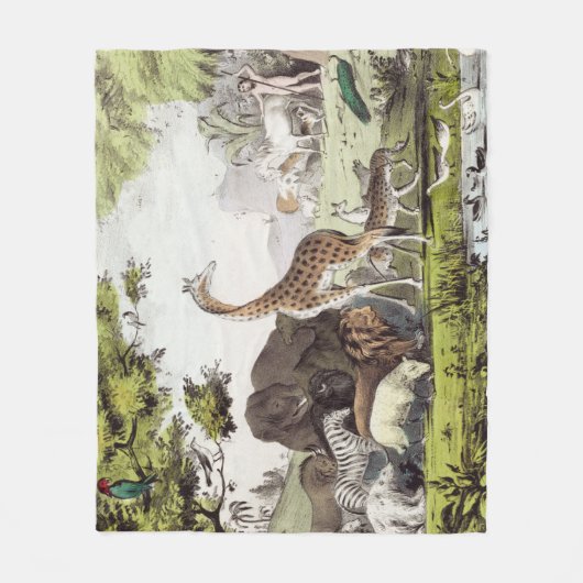 Adam benennt die Kreaturen Fleecedecke (Vorderseite)