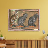 Adam benennt die Tiere in North Midlands Leinwanddruck (Insitu (Wohnzimmer))