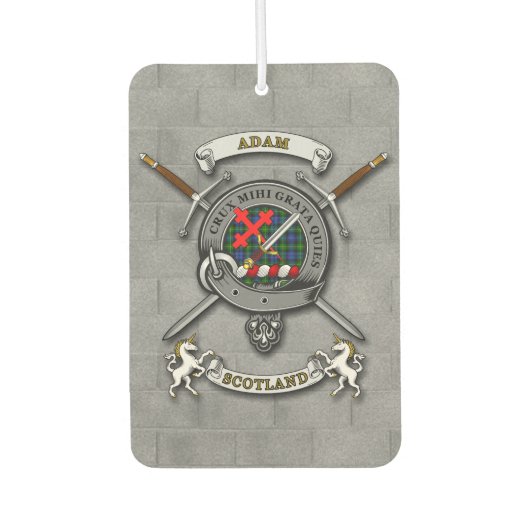 Adam Clan Abzeichen & Schwerter Autolufterfrischer (Vorderseite)