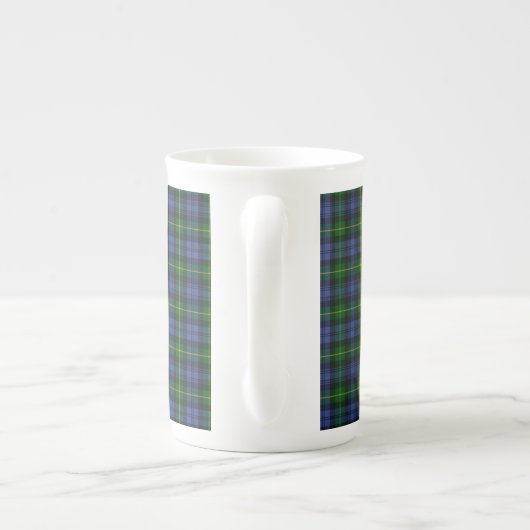 Adam Clan Abzeichen & Tartan Jumbo Tasse (Rückseite)