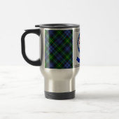 Adam Clan Abzeichen & Tartan Personalisiert Reisebecher (Links)