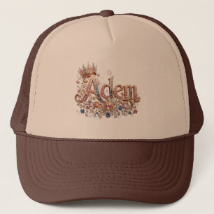 Adam Crown Bestickte Dad-Mütze Truckerkappe