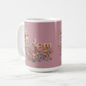 Adam Crown Dekorative Wanduhr Kaffeetasse (Vorderseite Links)