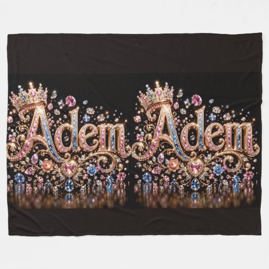 Adam Crown Kuscheldecke Fleecedecke (Vorderseite (Horizontal))