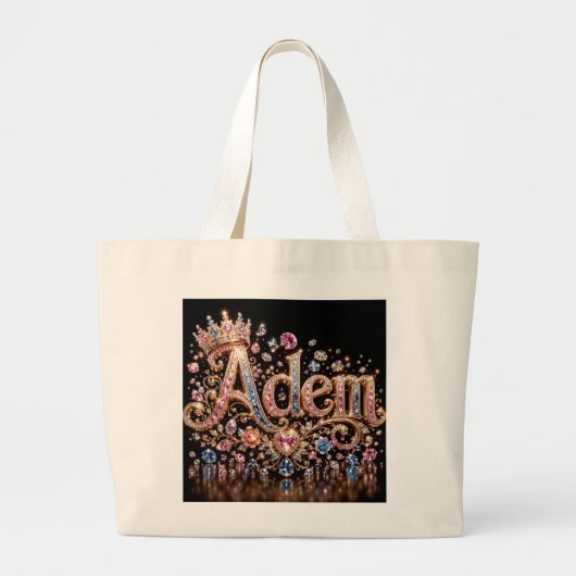 Adam Crown Sparkle-Tasche Jumbo Stoffbeutel (Vorne)
