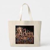Adam Crown Sparkle-Tasche Jumbo Stoffbeutel (Rückseite)